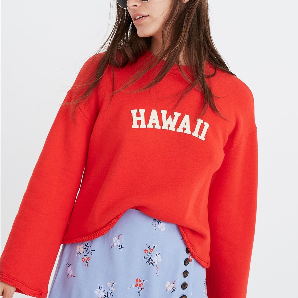 Hawaii bell sleeve sweatshirt